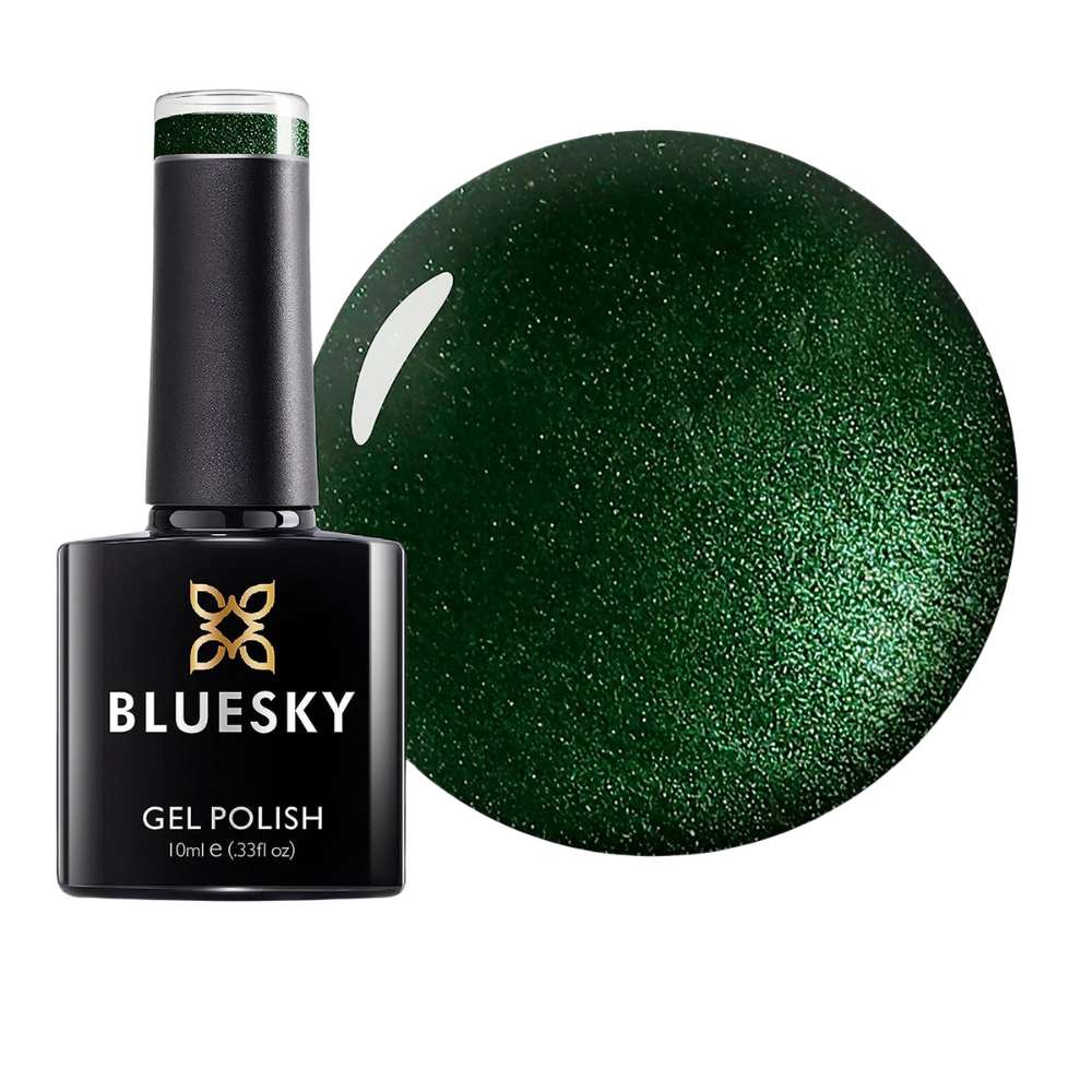 Bluesky Gel Polish – Dark Green Sparkle (Iconic 80541) | 10ml