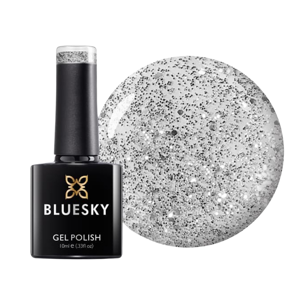 Bluesky Gel Polish – Silver Glitter Explosion (Iconic 80573) | 10ml