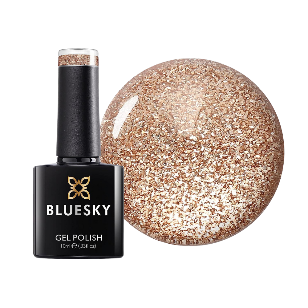 Bluesky Classic Platinum Gel Polish – Champagne Sparkle (Platinum 04) | 10ml