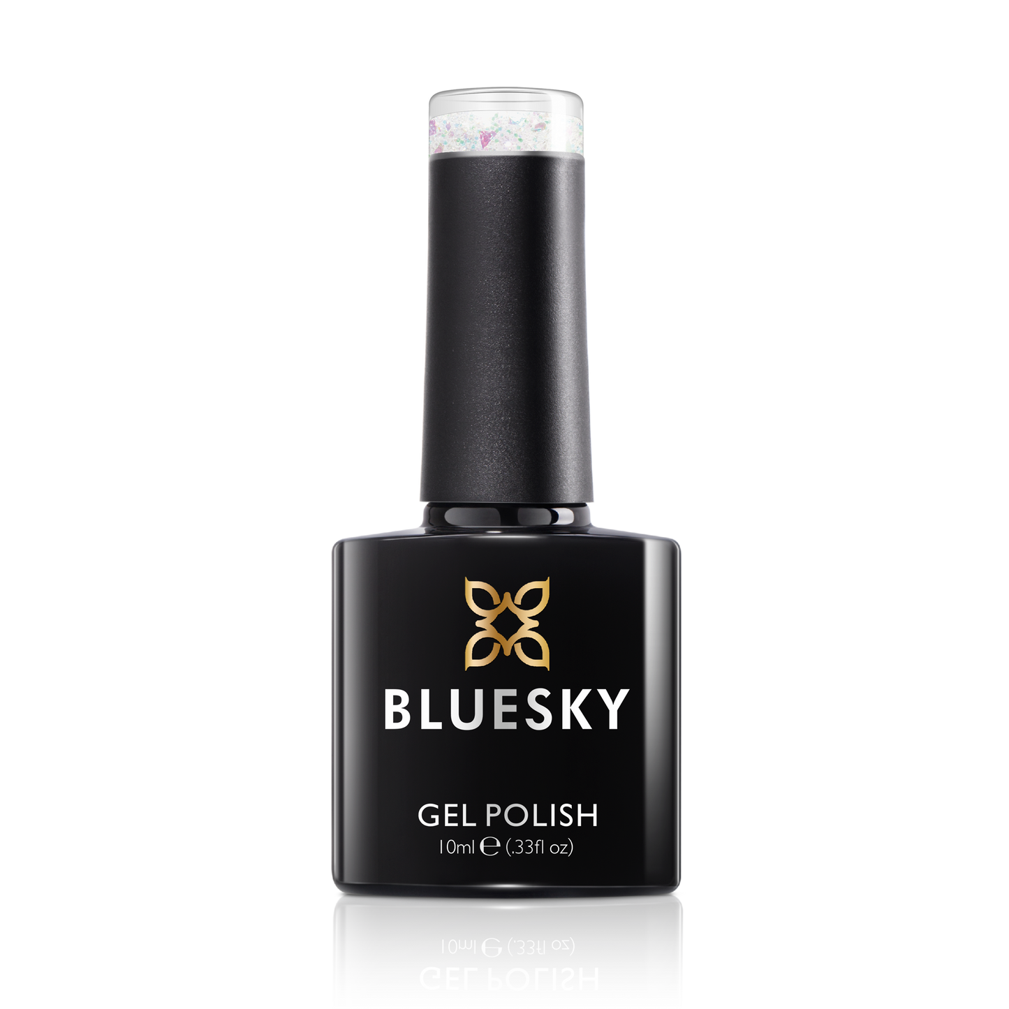Bluesky Aurora Flake Gel – Clear Monday | 10ml | Requires Lamp to Cure
