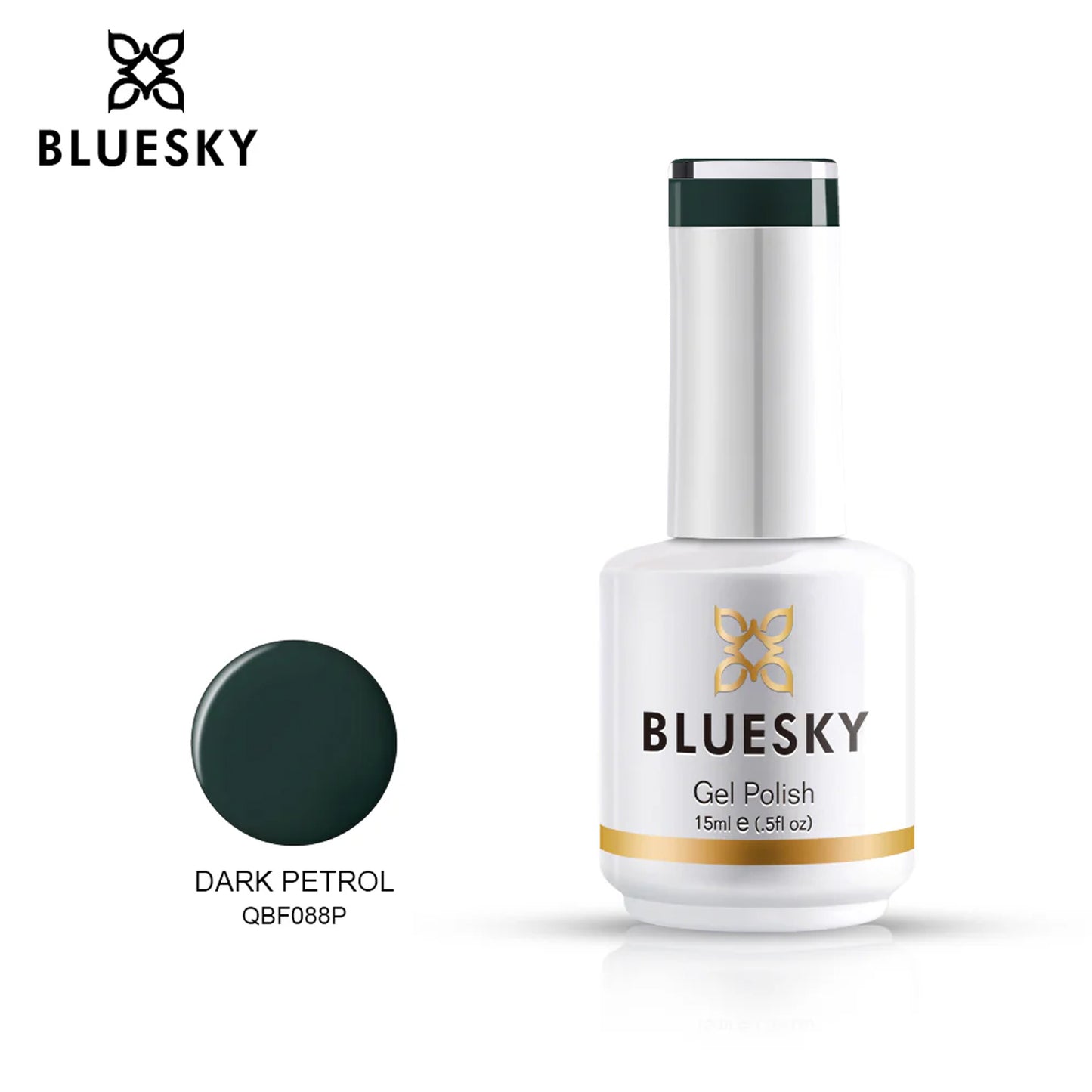 Bluesky QBF Gel Polish – Dark Petrol (QBF088P) | 15ml | Australia Stock