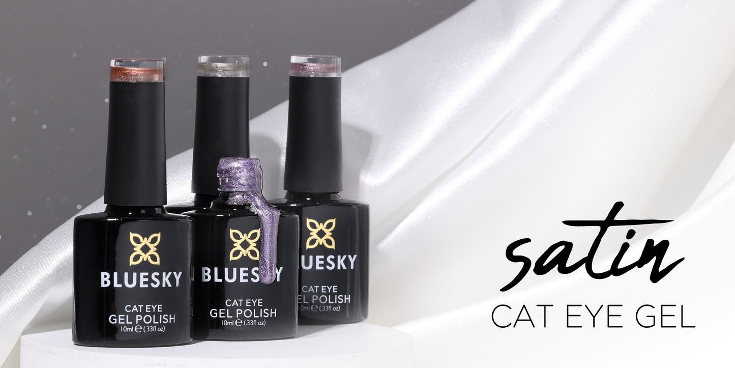 Bluesky Satin Cat Eye Gel Polish – Bundle of 6 Colors | 10ml
