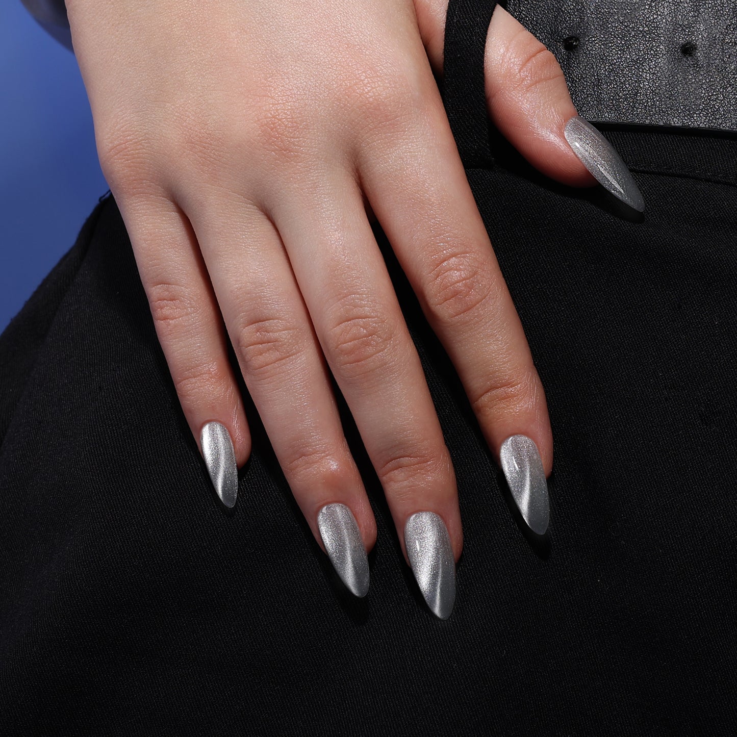 Bluesky Satin Cat Eye Gel Polish – Silver Moonstone (SJC02) | 10ml
