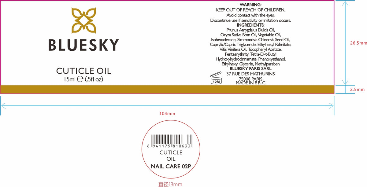 Bluesky Professional Cuticle Oil – Nail Treatment & Moisturiser Conditioner | 15ml