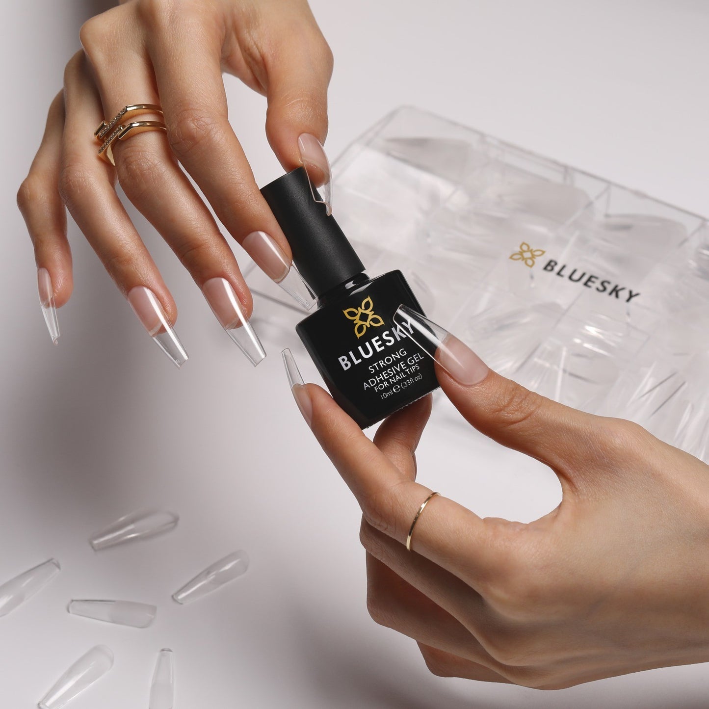 Bluesky | Strong Adhesive Soft Gel Kit | UV Lamp | 10ml