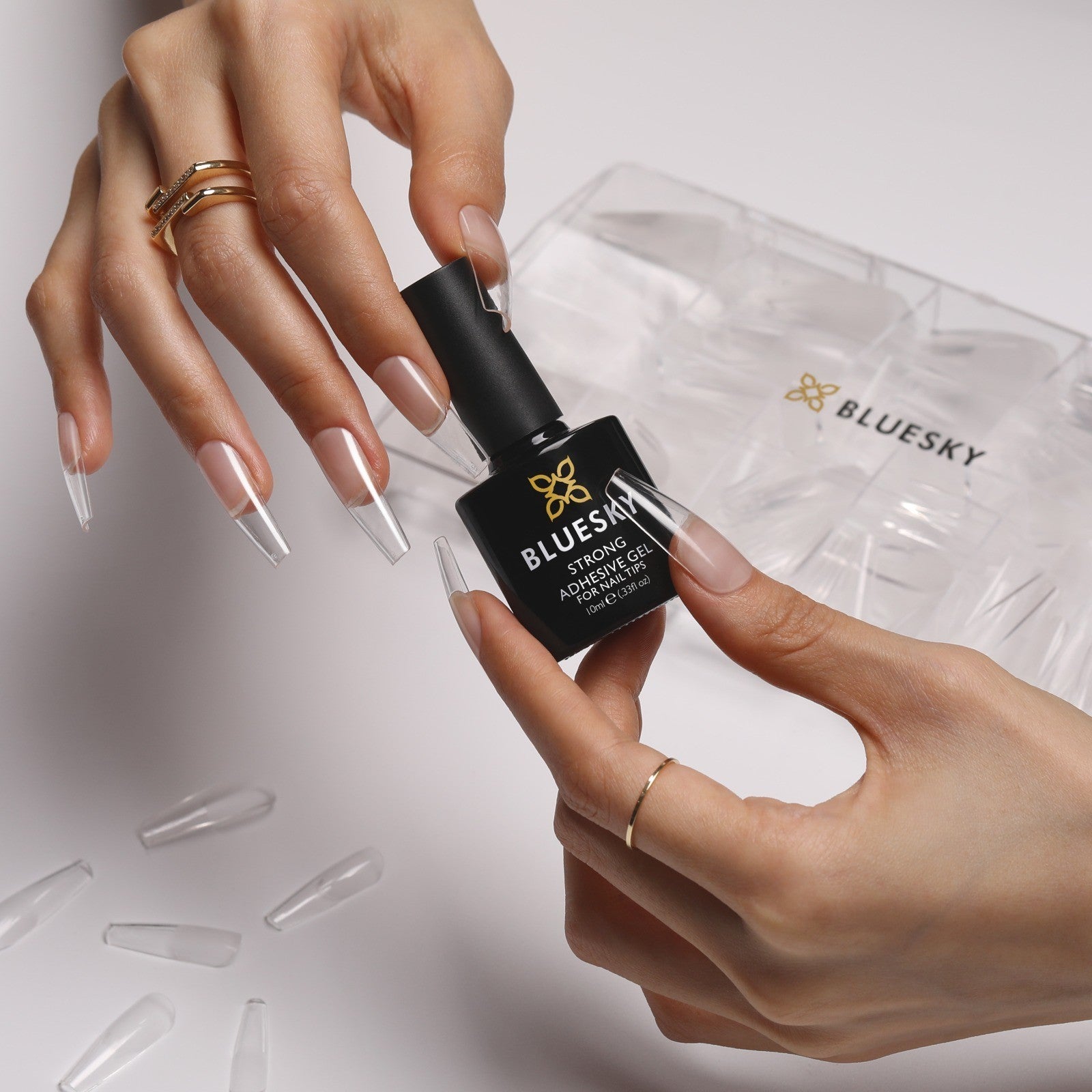 Bluesky | Strong Adhesive Soft Gel Kit | UV Lamp | 10ml