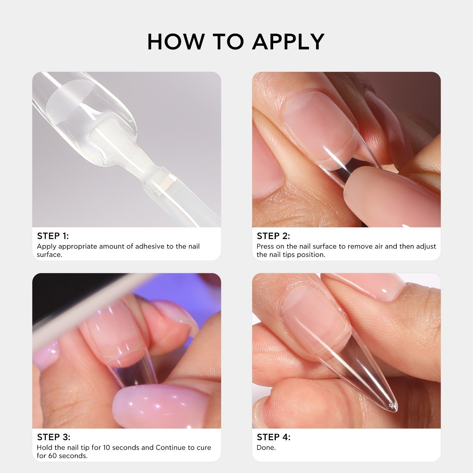 Bluesky | Strong Adhesive Soft Gel Kit | UV Lamp | 10ml