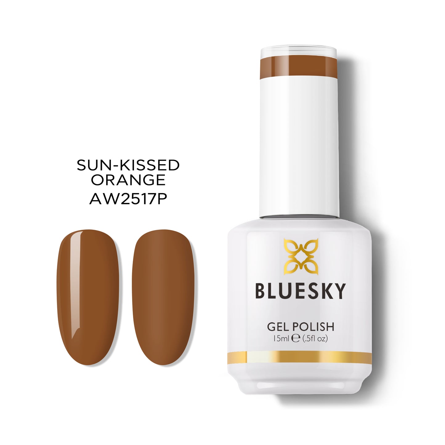 Bluesky Gel Polish Autumn Winter – Sun-Kissed Orange (AW2517P) | 15ml | Australia Stock