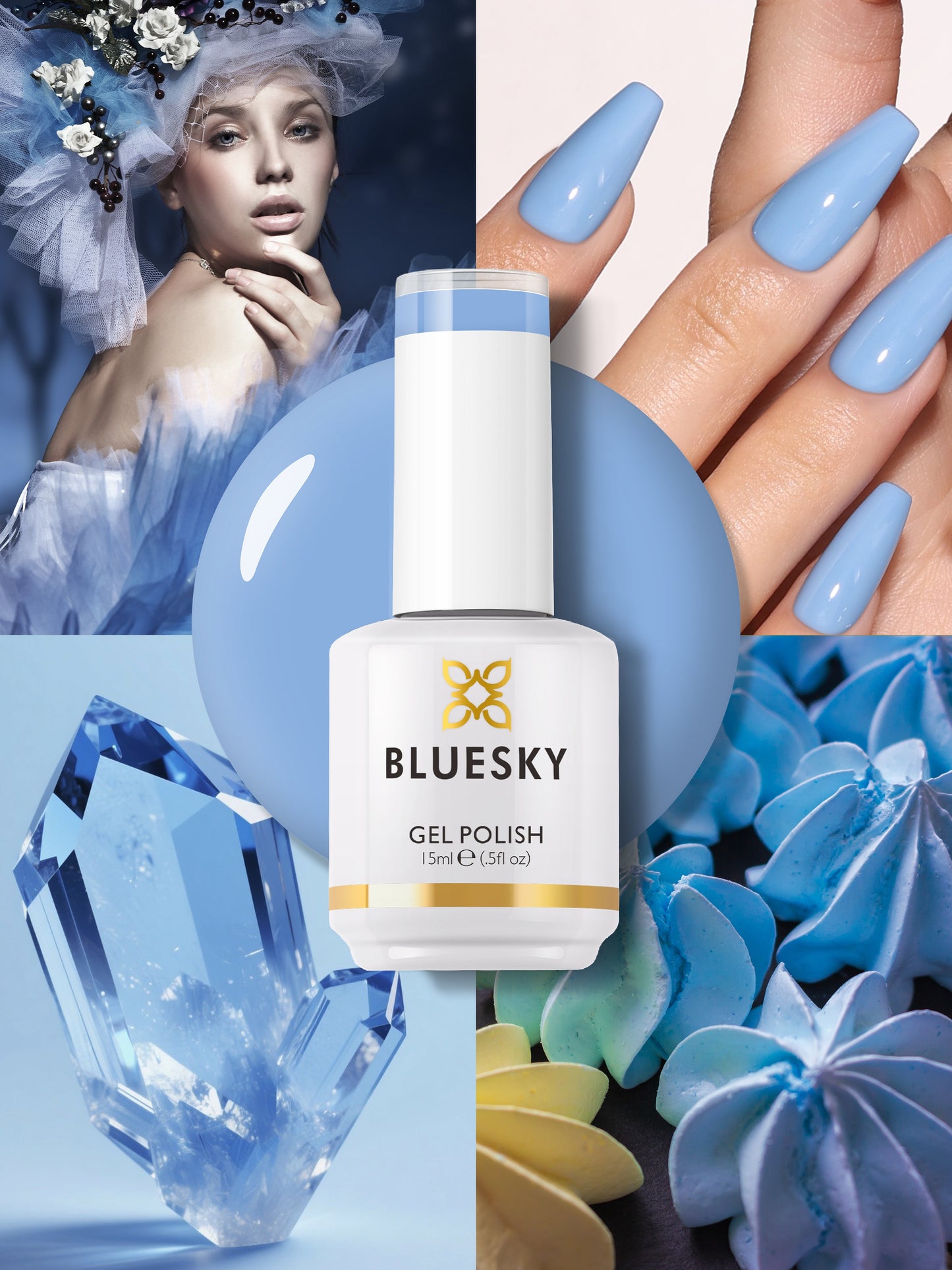 Bluesky Gel Polish Autumn Winter – Tropical Blue (AW2523P) | 15ml | Australia Stock
