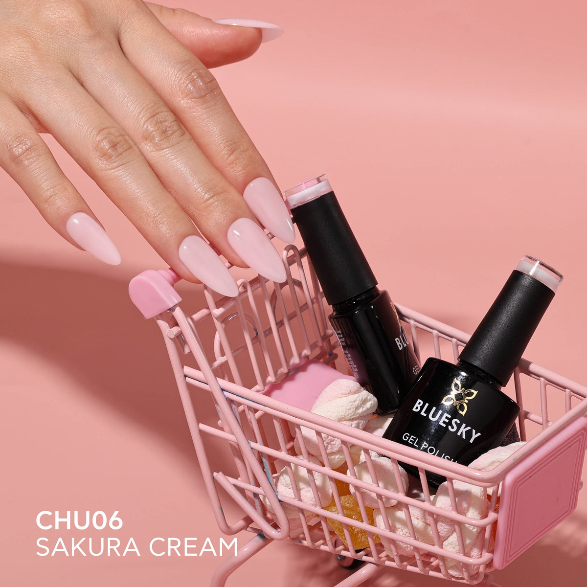 Bluesky Gel Polish – Sakura Cream (CHU06) 10ml | Australia Stock