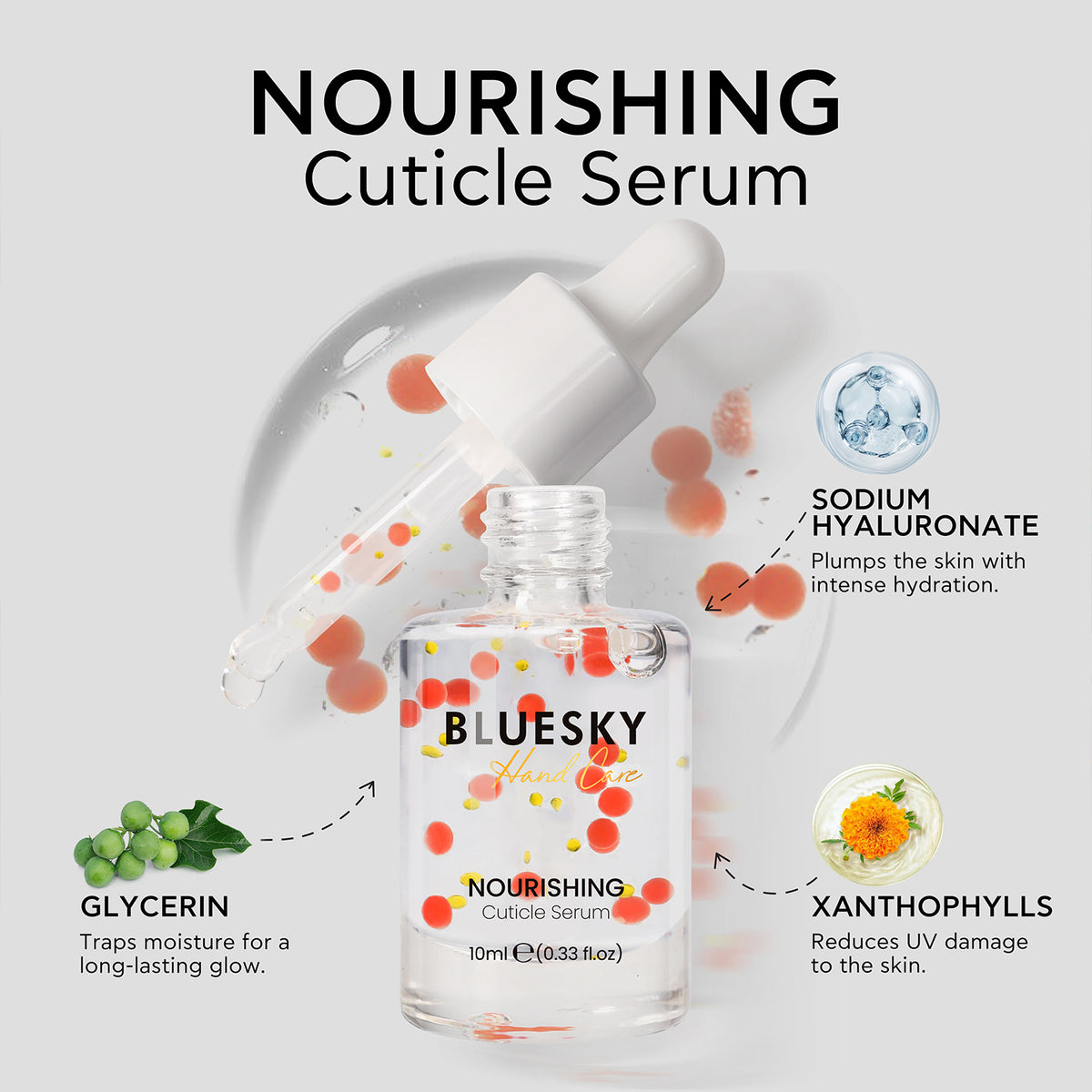Bluesky Gel Polish Nail Care –  Nail Care 07 Nourishing Cuticle Serum 10 ml  | Australia Stock