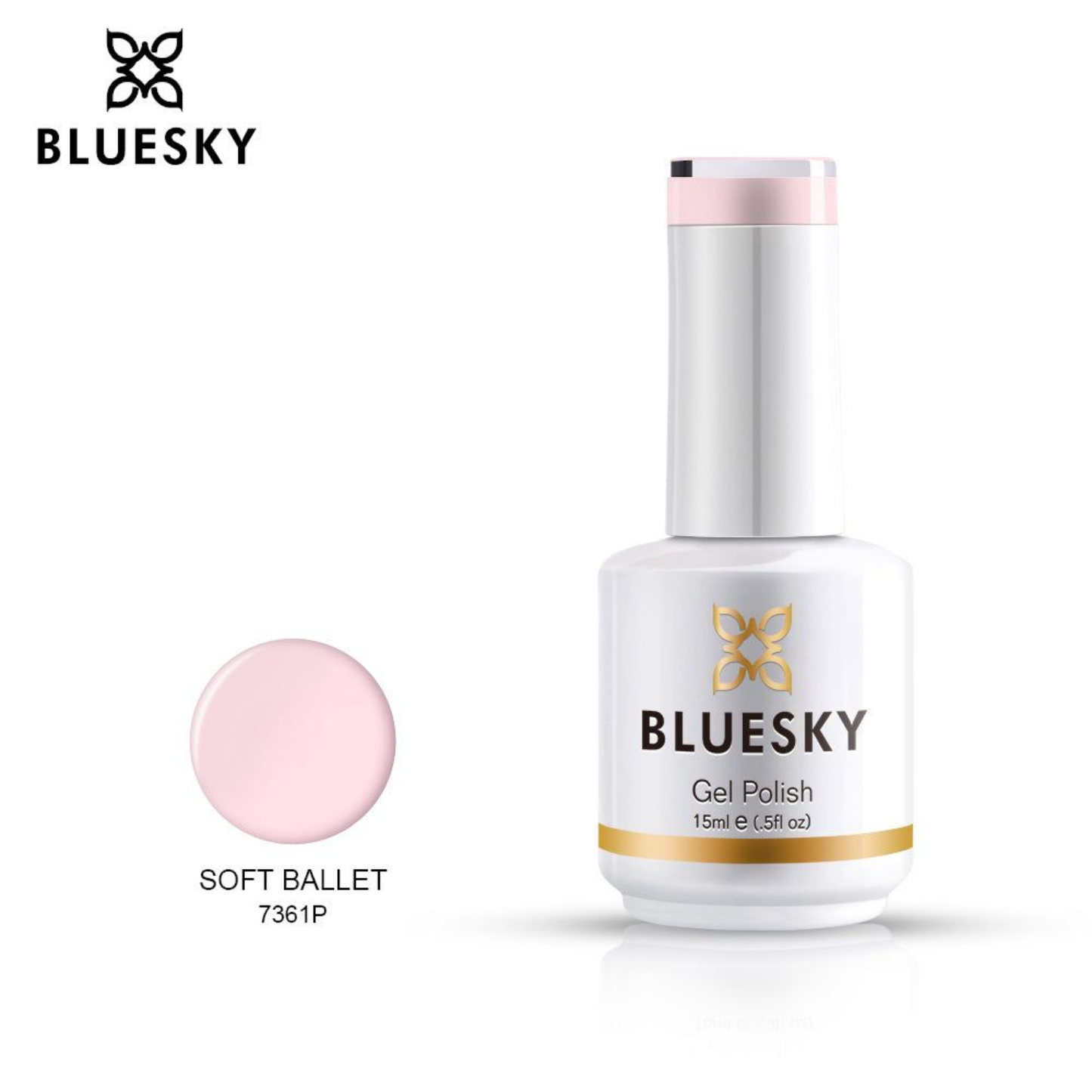 Bluesky French Manicure 2 Bottles Set - 15 ml.