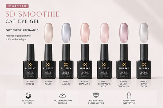 Bluesky Gel Polish 5D Smoothie Cat Eye Gel Collection –  6 Bottles Collection 10ml | Australia Stock